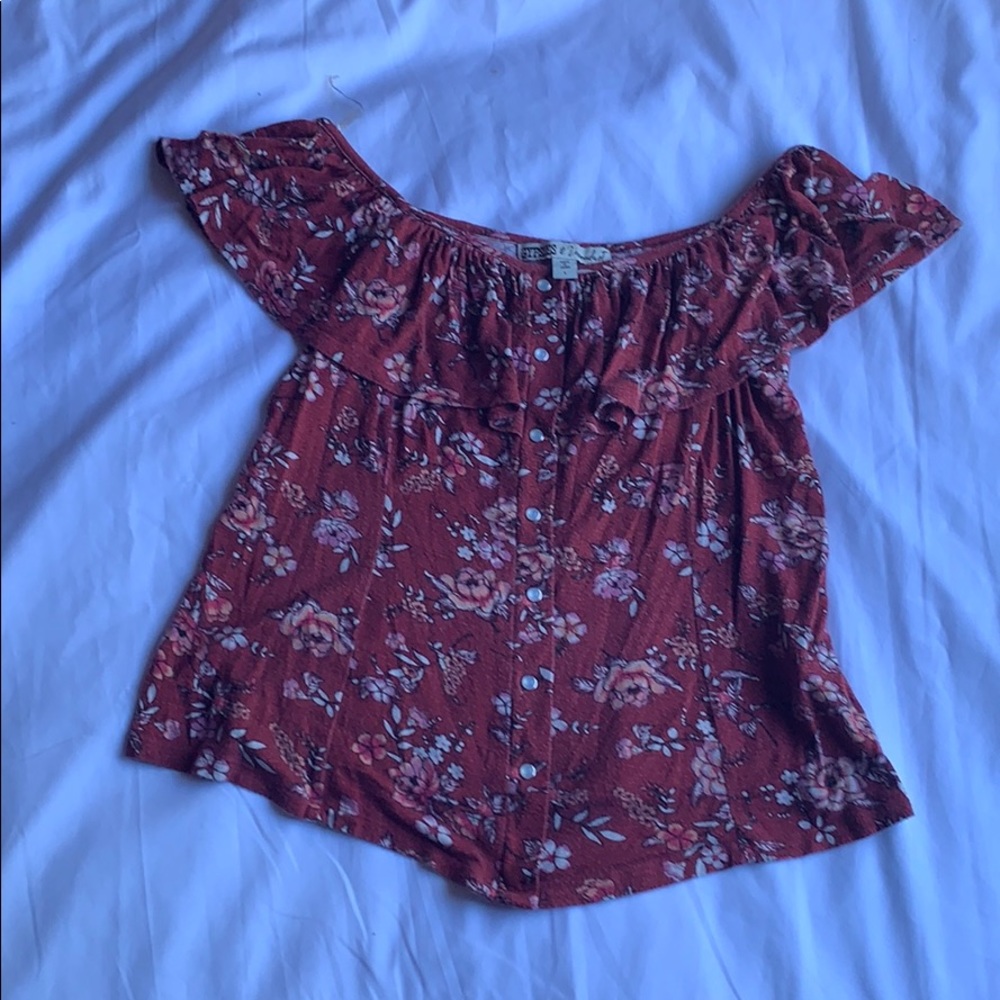 Off shoulder Floral shirt
